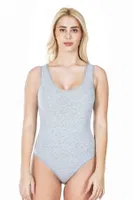 Kalın Askılı Çıtçıtlı Kadın Body Derya Kurşun 315 Gri