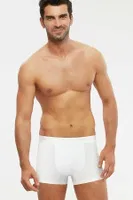 Kom Erkek Boxer - Colin Pamuklu 2 li Erkek Boxer Beyaz görsel 5