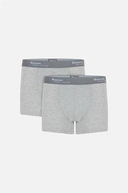 Kom Kom Erkek Boxer - Tight Pamuklu 2 li Erkek Boxer - Alternatif Görünüm