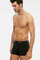 Kom Erkek Boxer - Tight Pamuklu 2 li Erkek Boxer Siyah görsel 10