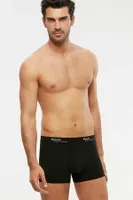 Kom Erkek Boxer - Tight Pamuklu 2 li Erkek Boxer Siyah görsel 11