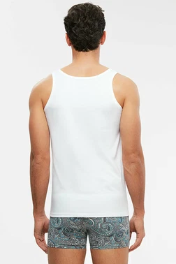 Kom Kom Erkek Atlet - Scott Askılı Pamuklu Basic Erkek Atlet - Alternatif Görünüm