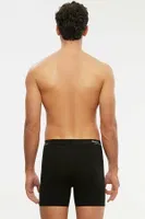 Kom Erkek Long Şort - Long Çift Düğmeli Uzun Erkek Boxer Siyah farklı açı