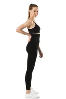 Korse Tayt Dikişsiz Sıkılaştırıcı Ultra Yüksek Bel Örme İç Göstermez Miss Fit 34442 Siyah