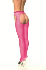 La Blinque La Blinque Ağsız Dekolteli Fuşya File Külotlu Çorap 904F