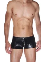 La Blinque Erkek Deri Fermuarlı Boxer 15526 Siyah