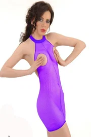 La Blinque La Blinque Erotik Mor File Elbise 965M