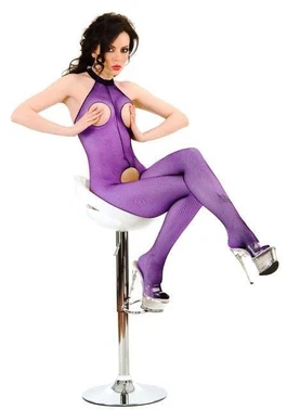 La Blinque La Blinque Mor File Kadın Vücut Çorabı 989M