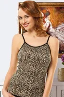 Leopar İp Askılı Kadın Atlet Derya Kurşun 217 Leopar