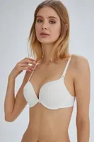 Lilyum Kulaklı Double Push-Up Tek Sütyen Eros ERSK130 Ekru farklı açı