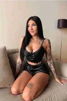 Merry See Saten Dantelli Şortlu Pijama Takım Siyah Siyah görsel 4