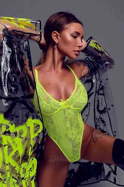 Merry See Sarı Sexy Body Fantazi Merry See MS2517