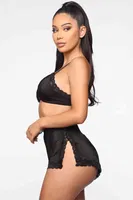 Merry See Şık Seksi Sütyen Külot Takım MS3247-Siyah Siyah farklı açı