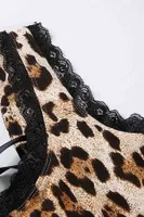 Sırt Detaylı Leopar Body Gecelik iç giyim Çok Renkli Merry See MS3238 Çok Renkli görsel 5