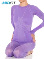 MioFit Energy Dry Fit Bayan Tişört Lila görsel 4