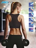 MioFit Fishnet Spor Sütyeni Siyah detay görünüm