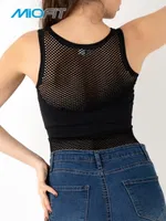 MioFit Mesh Seamless Bayan Tişört Siyah görsel 5