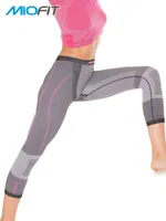 MioFit Power Short Bayan Tayt Gri-Pembe farklı açı