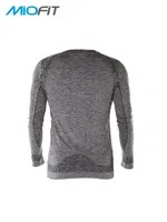 Miorre Active Wear Uzun Kollu Fonksiyonel T-shirt Gri Melanj görsel 4