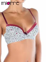Miorre Boş Kap Vintage Floral Sütyen Bordo görsel 4