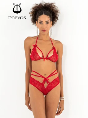 Miorre Miorre Fantezi Kırmızı Babydoll Sütyen Takım - Alternatif Görünüm