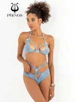 Miorre Fantezi Mavi Babydoll Sütyen Takım Mavi