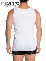 Miorre Yüzde yüz Pamuk Penye Erkek Atlet - Büyük Beden Seçenekleri Beyaz görsel 4