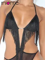Miorre Püsküllü Fantezi Babydoll Siyah görsel 7