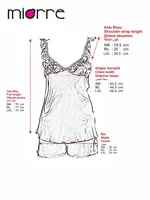 Miorre Saten Şortlu Takım Somon Somon görsel 6