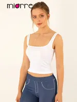 Miorre Seamless Dikişsiz Crop Tişört Beyaz