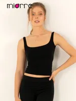 Miorre Seamless Dikişsiz Crop Top Atlet Siyah