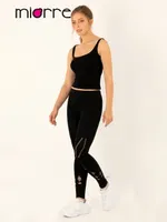 Miorre Seamless Dikişsiz Crop Top Atlet Siyah görsel 4