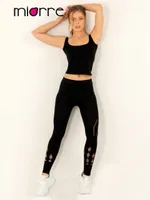 Miorre Seamless Dikişsiz Crop Top Atlet Siyah görsel 8