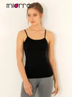 Miorre Seamless Dikişsiz İnce Askılı Tişört Siyah görsel 4