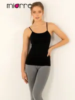 Miorre Seamless Dikişsiz İnce Askılı Tişört Siyah görsel 7