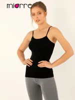 Miorre Seamless Dikişsiz İnce Askılı Tişört Siyah görsel 8