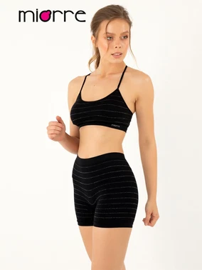Miorre Miorre Shiny Dikişsiz Kaplı Spor Büstiyer - Alternatif Görünüm