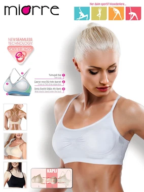 Miorre Miorre Ultra Comfort Dikişsiz Yumuşak Kap Sport Sütyen - Alternatif Görünüm