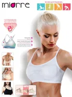 Miorre Ultra Comfort Dikişsiz Yumuşak Kap Sport Sütyen Beyaz detay görünüm