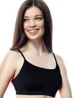Miorre Ultra Comfort Dikişsiz Yumuşak Kap Sport Sütyen Siyah görsel 4