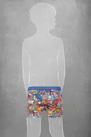 Modal Baskılı Patchwork Renkli Boxer Doreanse 613 Patchwork detay görünüm