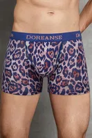 Modal Çok Renkli Baskılı Torbalı Normal Paça Boxer 1801 Leopink