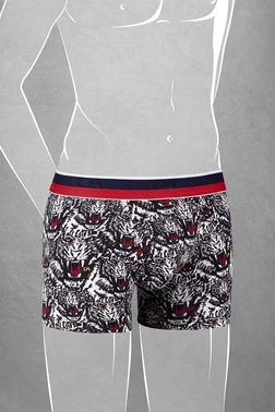 Doreanse Modal Kaplan Baskılı Normal Paça Renkli Boxer Doreanse 610