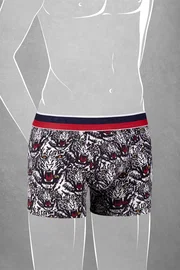 Doreanse Modal Kaplan Baskılı Normal Paça Renkli Boxer Doreanse 610