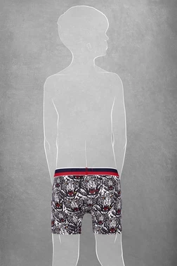 Doreanse Modal Kaplan Baskılı Normal Paça Renkli Boxer Doreanse 610 - Alternatif Görünüm