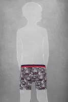 Modal Kaplan Baskılı Normal Paça Renkli Boxer Doreanse 610 Kaplan detay görünüm