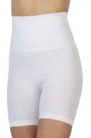 Önü Dantelli Yüksek Bel Boxer Korse Emay 2091 Beyaz
