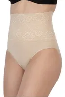 Önü Dantelli Yüksel Bel Slip Korse Emay 2090 Ten