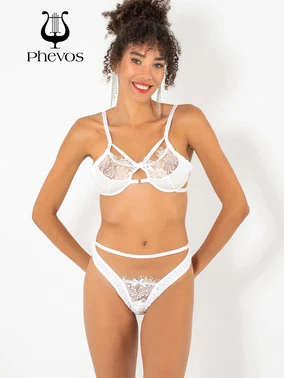 Phevos Tüllü Phevos Dantelli Fantezi Kadın Sütyen Takım - Alternatif Görünüm