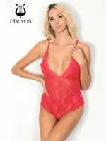 Phevos Kırmızı Fantezi Dantelli Babydoll Kırmızı detay görünüm